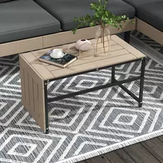 Outsunny Three-Piece 'L' Garden Sofa Set - Grey - 6