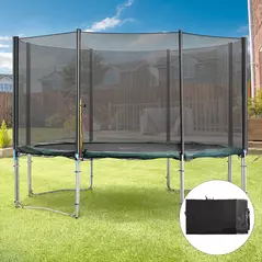 HOMCOM 13ft Trampoline Net Replacement Safety Net Enclosure Net Spare w/ 8 Poles - 2