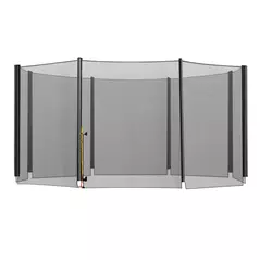 HOMCOM 13ft Trampoline Net Replacement Safety Net Enclosure Net Spare w/ 8 Poles - 1