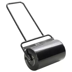 Outsunny 38L Fillable Cylinder Steel Lawn Roller - Black - 1
