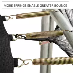 HOMCOM 13ft Trampoline Net Replacement Safety Net Enclosure Net Spare w/ 8 Poles - 7