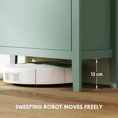 HOMCOM Modern Two-Drawer Shoe Cabinet - Green - 6