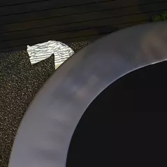 SPORTNOW Replacement Trampoline Mat with Spring Pull Tool, 72 V-Hooks, for 12ft Trampoline using 14cm Springs, Black - 9