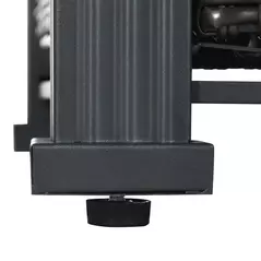 Outsunny Outdoor PE Rattan Gas Fire Pit Table, Patio Square Propane Heater with Marble Desktop, Rain Cover, Glass Windscreen, and Glass Stones, 50,000 BTU, Black - 8