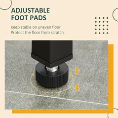 HOMCOM Industrial Bar Height Dining Table Set With 2 Stools & Side Shelf, 3 Pieces Coffee Table for Dining Room, Kitchen, Dinette - 6