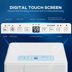 HOMCOM 30L Clothes Dryer Dehumidifier - White - 4