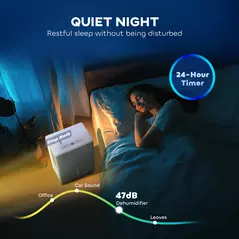 HOMCOM 30L Clothes Dryer Dehumidifier - White - 7