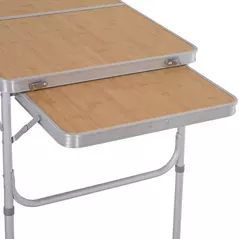 Outsunny 3ft Aluminium MDF-Top Folding Picnic Table Portable Camping Table - 9