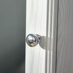 HOMCOM 360° Swivel Jewellery Cabinet, Free Standing Full Length Mirror with Storage, Lockable Jewellery Organiser with Built-in Makeup Mirror and Storage Shelves for Bedroom, White - 9