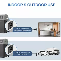 HOMCOM Car Refrigerator, Portable 12/24V 50 Litre Compressor Fridge Freezer, Electric Cooler Box for Camping, Travel, Picnic, Down to -20℃ - 8