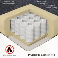 HOMCOM Microfibre Manual Reclining Armchair, with Footrest - Black - 6