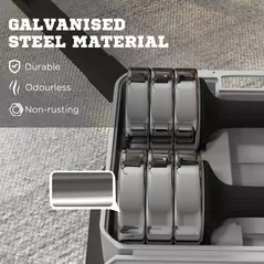 SPORTNOW Adjustable Dumbbells Weights Set with Storage Box, 10kg x 2 - 6