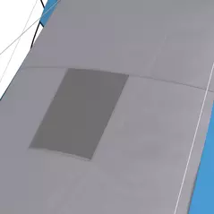 Outsunny Large Camping Tent Tunnel Tent with 2 Bedroom and Living Area, 2000mm Waterproof, Portable with Bag for 4-6 Man, Blue - 9