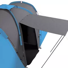 Outsunny Large Camping Tent Tunnel Tent with 2 Bedroom and Living Area, 2000mm Waterproof, Portable with Bag for 4-6 Man, Blue - 8