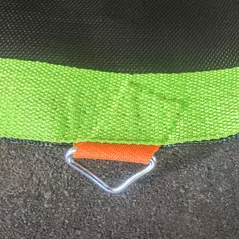 SPORTNOW Replacement Trampoline Mat with Spring Pull Tool, 72 V-Hooks, for 12ft Trampoline using 14cm Springs, Green - 9