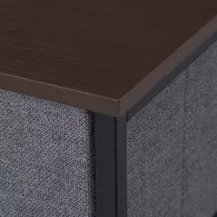 HOMCOM Chest of Drawers with 7 Drawers, Fabric Drawers with Large Storage Space, Drawers Dresser with Metal Frame, Adjustable Feet for Bedroom Living Room, Dark Grey - 8