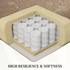 HOMCOM 45° Lifting Riser and Recliner Armchair  - Dark Brown - 6