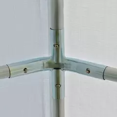 Outsunny 6m x 3m Garden Gazebo Marquee Wedding Shelter Level 4 Wind Protection, White - 9