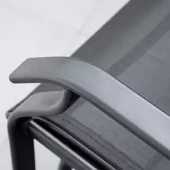 Outsunny Gliding Jack and Jill Seat, with Glass-Top Table - Black - 9