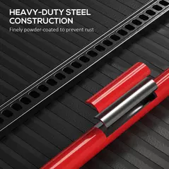 HOMCOM 3 Tonne Farm Jack, 48" High Lift Jack for 4x4 Tractors Trucks Agricultural Lifting, Red - 7