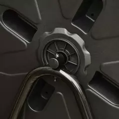 Outsunny 160L 360° Rotating Dual Chamber Composter - Yellow - 9