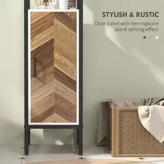 HOMCOM Tall Bathroom Cabinet with 3 Shelves, Slim Storage Cabinet with Adjustable Shelf, Narrow Tallboy Cupboard, Bathroom Storage Unit for Kitchen, Living Room, Hallway, 30 x 30 x 170 cm - 6