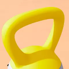 SPORTNOW 6KG Soft Kettlebell, Kettlebell with Non-Slip Handle for Home Gym, Weight Lifting, Strength Training, Yellow/Grey - 9