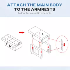 HOMCOM Linen-Look Single Chair Bed - Blue - 8