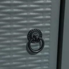 Outsunny Rattan-style Propane Gas Fire Pit Table with 40,000 BTU Burner, Square Smokeless Firepit Patio Heater with Thermocouple, Lava Rocks, Waterproof Cover, Spark Guard and Lid, Grey - 9