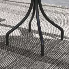 Outsunny Φ66cm Galvanised Steel Garden Table - Grey - 9