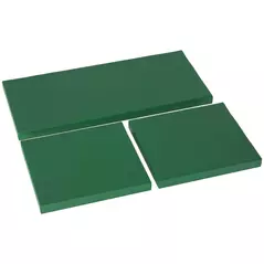 Outsunny Outdoor Seat Cushion Pads for Rattan Furniture, 3 PCs Garden Furniture Cushions, Green - 1