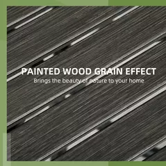 Outsunny Φ66cm Galvanised Steel Garden Table - Grey - 4