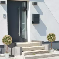 HOMCOM Set of 2 Decorative Artificial Plants, Murraya Flowers in Pot, Fake Plants for Home Indoor outdoor Decor, 60cm, Cream White - 7