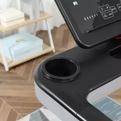 HOMCOM Motorised Folding Treadmill with 500W & LED Screen for Home, Black - 7