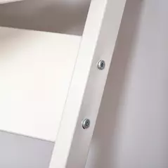 HOMCOM Mobile Computer Desk, Z-Shaped Writing Desk, PC Table for Small Spaces, Workstation with 4 Wheels & Sliding Keyboard for Home Office, Easy Assembly, White - 9