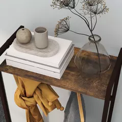 HOMCOM Compact Clothes Rail, with Drawers and Shelf - 8