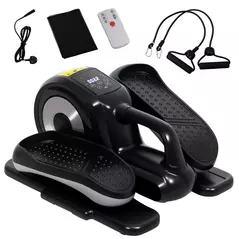 SPORTNOW Under Desk Electric Elliptical Machine for Home, Sit Down Pedal Exerciser for Seniors with 12 Programs, LCD Monitor, Compact with Remote Control & Non-Slip Pad - 1