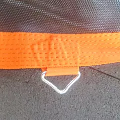 SPORTNOW Replacement Trampoline Mat with Spring Pull Tool, 72 V-Hooks, for 12ft Trampoline using 14cm Springs, Orange - 9