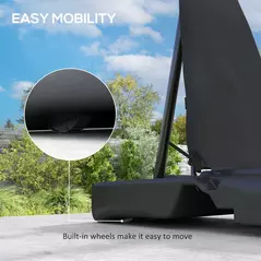 SPORTNOW 245-305cm Adjustable Basketball Hoop and Stand, with Wheels, Red - 7