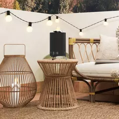 Outsunny Smokeless Fire Pit, 16 x 16 cm Stainless Steel Portable Wood Burning Firepit with Poker, Wood or Pellet Fuelled Tabletop Fire Pit for Garden Camping Bonfire Party, Black - 8