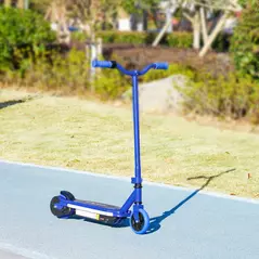 AIYAPLAY Electric Scooter for Kids 6-14 Years, with Colourful Lights, Blue - 9