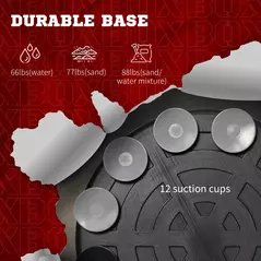 SPORTNOW Adjustable Speed Bag, Boxing Bag, with Sand, Reflex Bar, Punching Pad, Multicoloured - 6