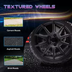 HOMCOM 12V Electric Go-Kart for Kids, Ride-On Racing Go-Kart, with Forward and Reversing Functions, for Ages 3-8 Years - Red - 7