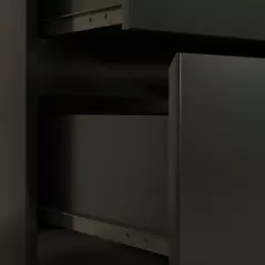 HOMCOM Chest of Three Drawers - Black - 9