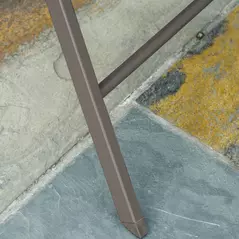 Outsunny 3 Piece Foldable Garden Bistro Set Patio Furniture Set with Table and 2 Chairs for Conservatory Balcony Terrace, Grey - 7