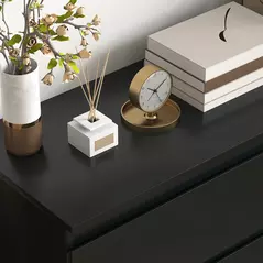 HOMCOM Chest of Three Drawers - Black - 8