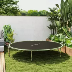 SPORTNOW Trampoline Replacement Mat with Spring Pull Tool, 42 V-Hooks, for 8ft Trampoline using 14cm Springs, Green - 9