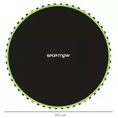 SPORTNOW Trampoline Replacement Mat with Spring Pull Tool, 42 V-Hooks, for 8ft Trampoline using 14cm Springs, Green - 3