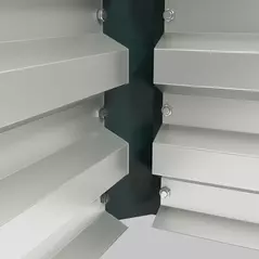 Outsunny Set of Two 110 x 65cm Steel Planter Boxes - Green - 9