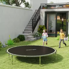 SPORTNOW Trampoline Replacement Mat with Spring Pull Tool, 42 V-Hooks, for 8ft Trampoline using 14cm Springs, Green - 2